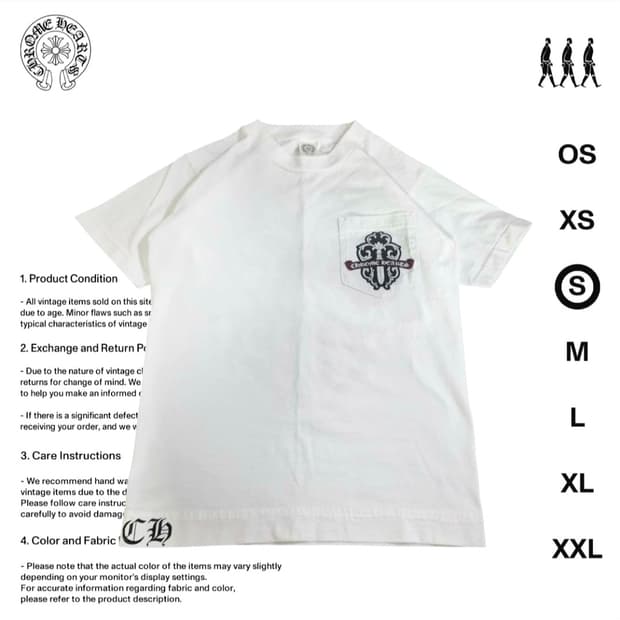 크롬하츠 카모 대거 반팔티셔츠 S사이즈