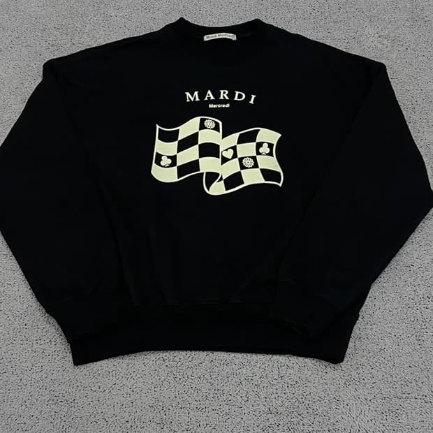 (M) 마르디 메크르디 체커보드 맨투맨