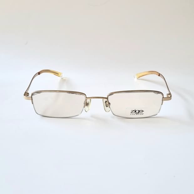 데드스탁 지적인 분위기 골드 메탈 반무테 안경테 698