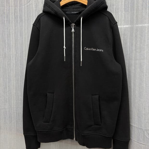 CK 캘빈클라인 로고 후드집업 티셔츠