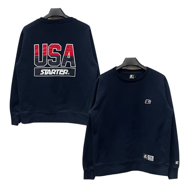 스타터 블랙라벨 USA 백로고 맨투맨 L