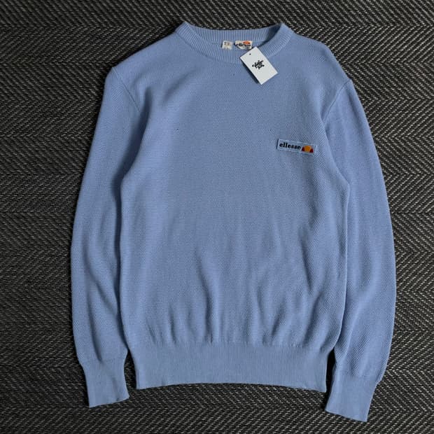 00s 엘레쎄 올드스쿨 미니멀 와플 니트o 3391