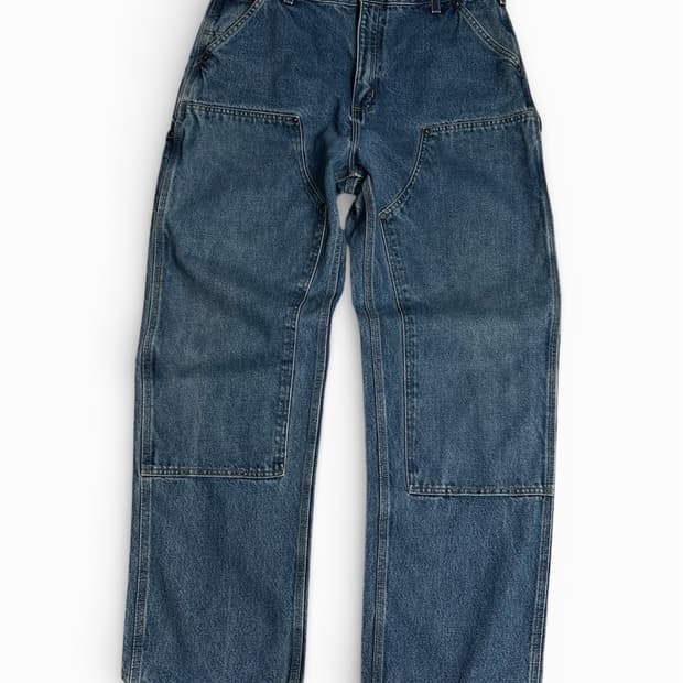 칼하트 가죽탭 더블니 카펜터팬츠