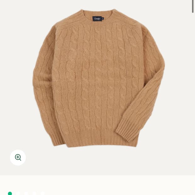 드레익스 브러쉬드 셔틀랜드 캐이블 니트 XL (새상품)