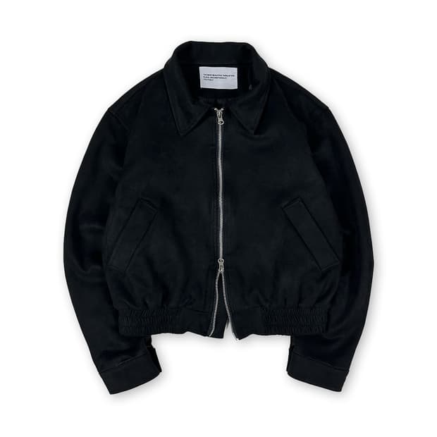 더모스트 스웨이드 크롭 자켓