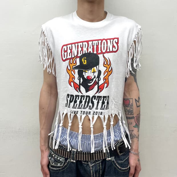 Pierrot Fringe White T-shirt 