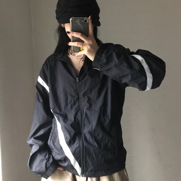 나이키 블랙 바람막이