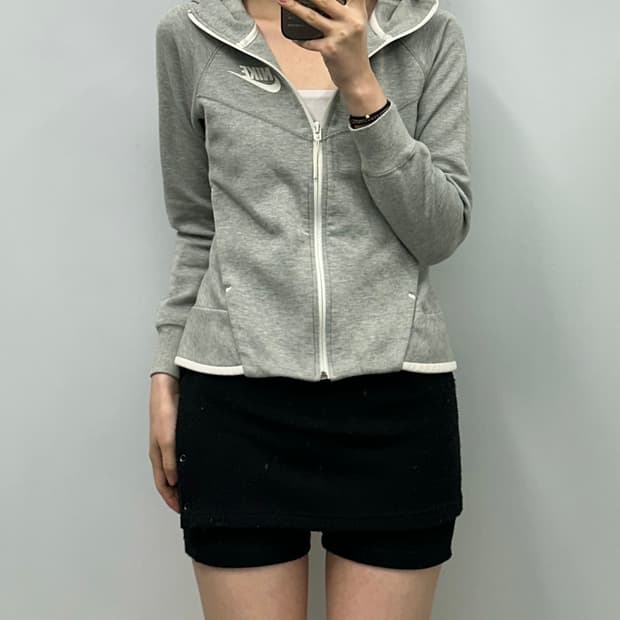 나이키 우먼스 테크팩 그레이 후드집업