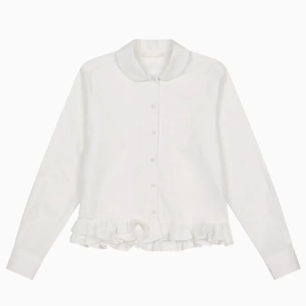 오헤시오 프릴 셔츠 새 상품