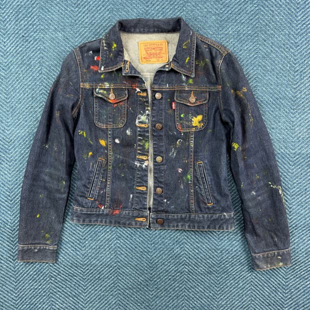 리바이스(Levi's) 커스텀 페인팅 데님 자켓
