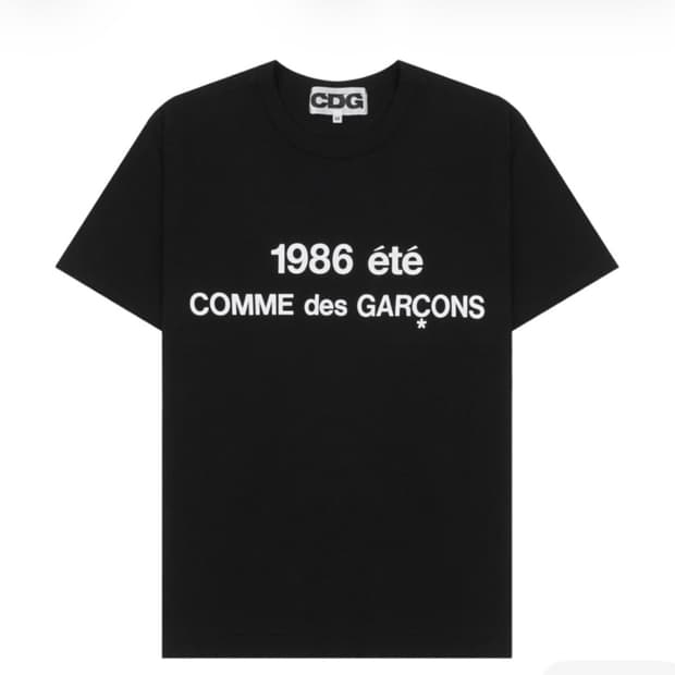 CDG 1986 꼼데가르송 티셔츠 블랙