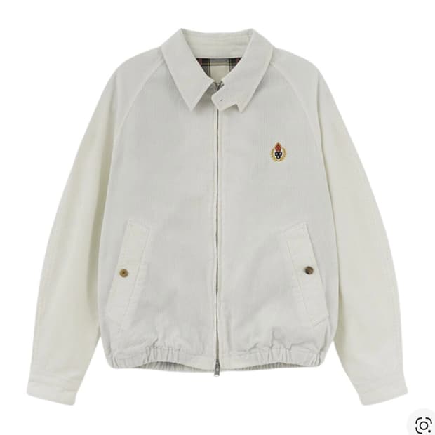 헤리티지플로스 코듀로이 블루종 화이트 s