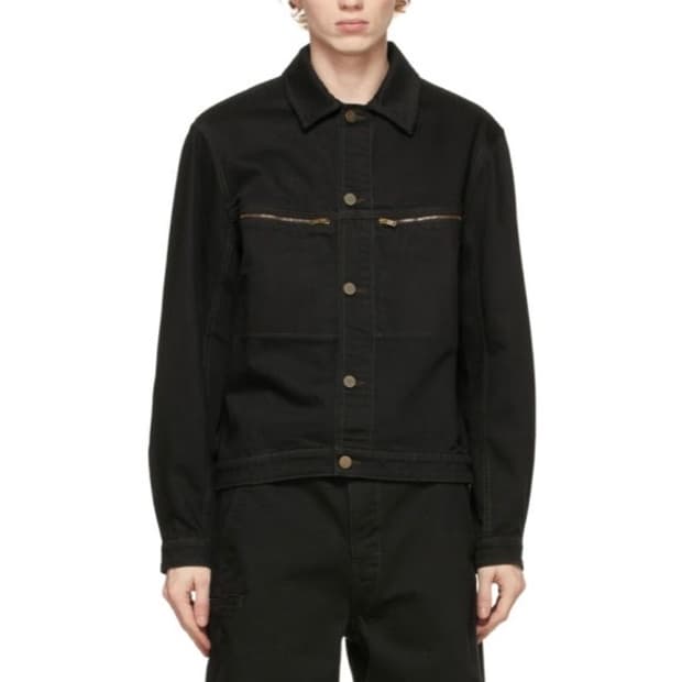 르메르 21ss 트러커 자켓 블랙 46