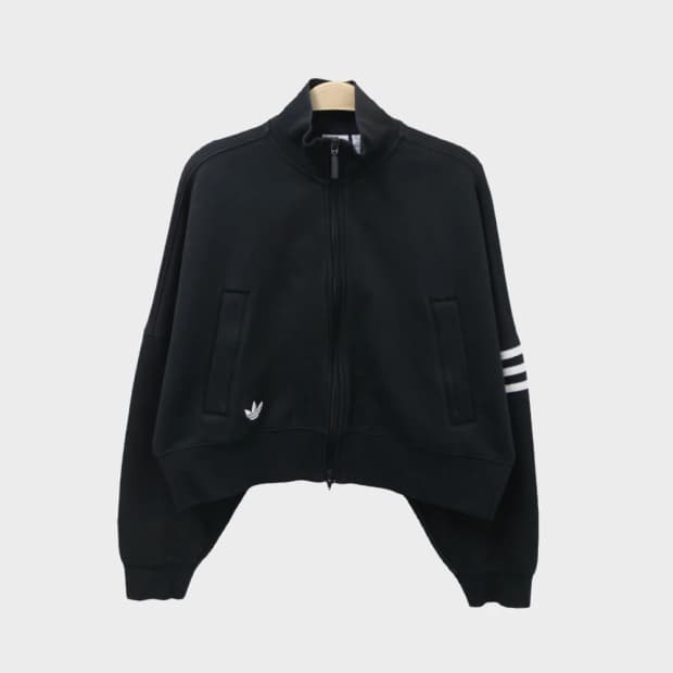 아디다스 불꽃 크롭 집업 67287