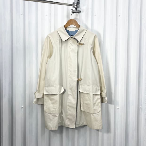 90s Burberry 금장 트렌치코트