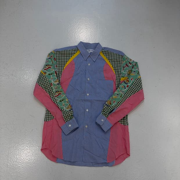 COMME des GARCONS SHIRT Stripe Check Shi