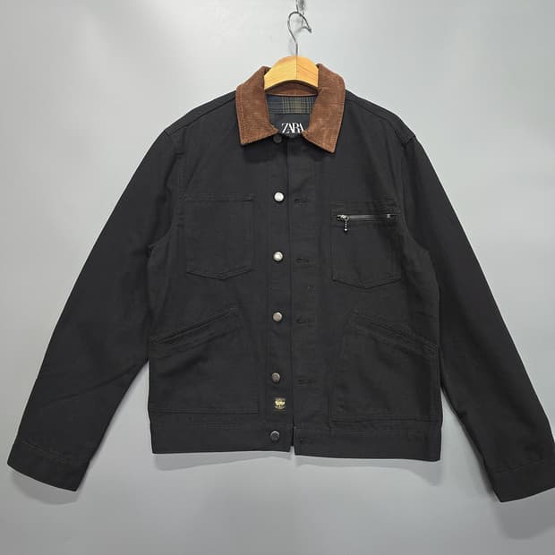 자라(ZARA) 코듀로이카라 워크자켓 M