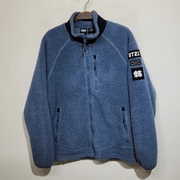 (M) 코오롱스포츠 후리스 점퍼 뽀글이 아웃도어 플리스 자켓 