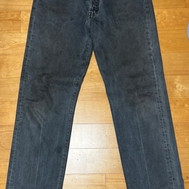 리바이스 501 블랙진 흑청 34x34