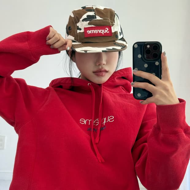 슈프림 카모 캡