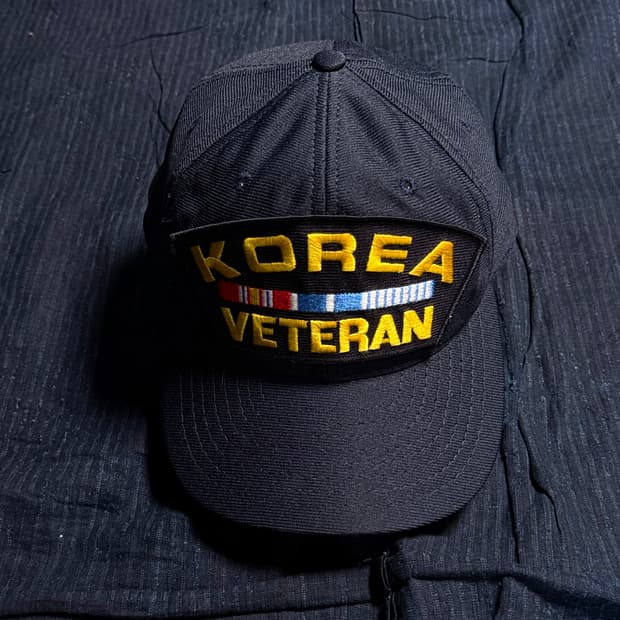 80-90‘s 이글 크레스트 한국전 참전용사 패치 트러커캡 OS