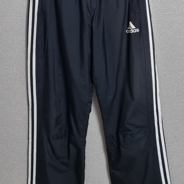 S ) 아디다스 블랙 기모 우븐팬츠