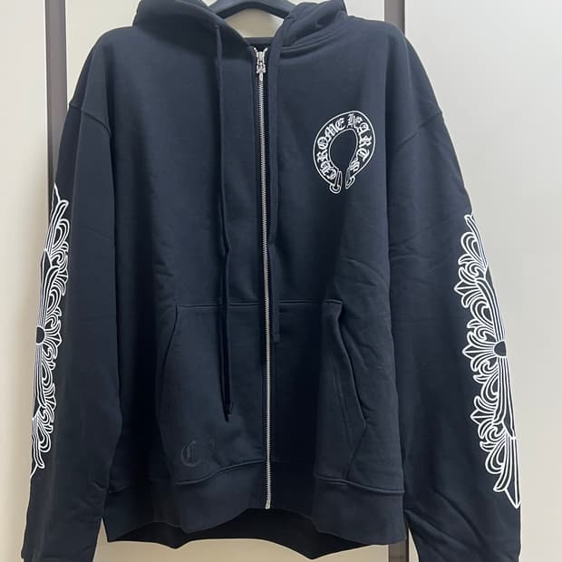 크롬하츠 플로랄 후드 집업 L