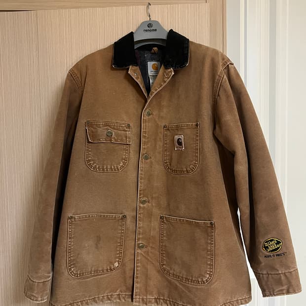 L 칼하트 초어자켓 초어코트 브라운 샌드스톤 C02 BRN