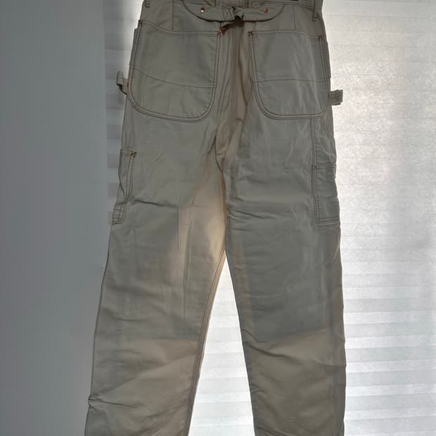 캐피탈 [kapital]씬 캔버스 럼버 더블니 팬츠 키나리