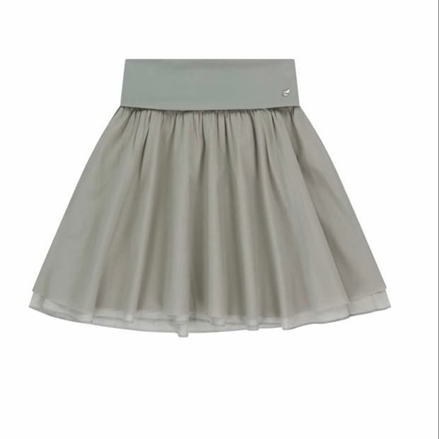 코이세이오 DOUBLE SHIRRING SKIRT GREY