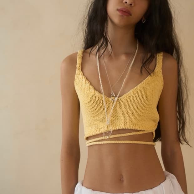 아우어솔티 니트 뷔스티에