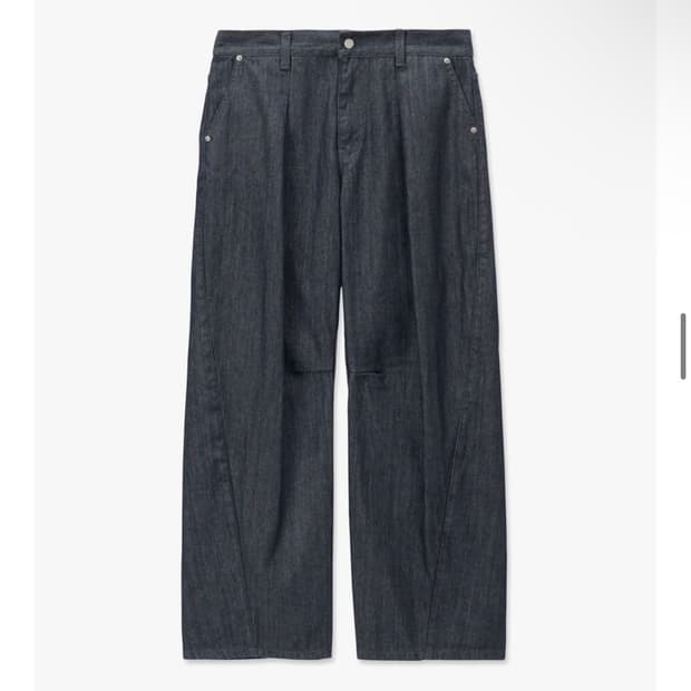 [새상품]르마드 커브드 와이드 데님 팬츠