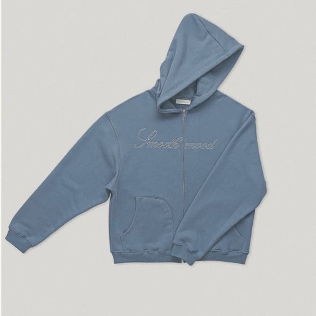 스무스무드 Tully Hooded Zip Up 블루진