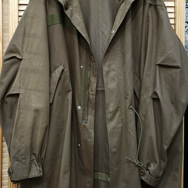 (새상품)Fudge Store 피쉬테일 오버핏 야상 개파카