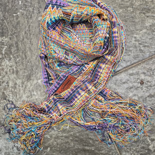 미쏘니 컬러풀 패턴 숄 스카프