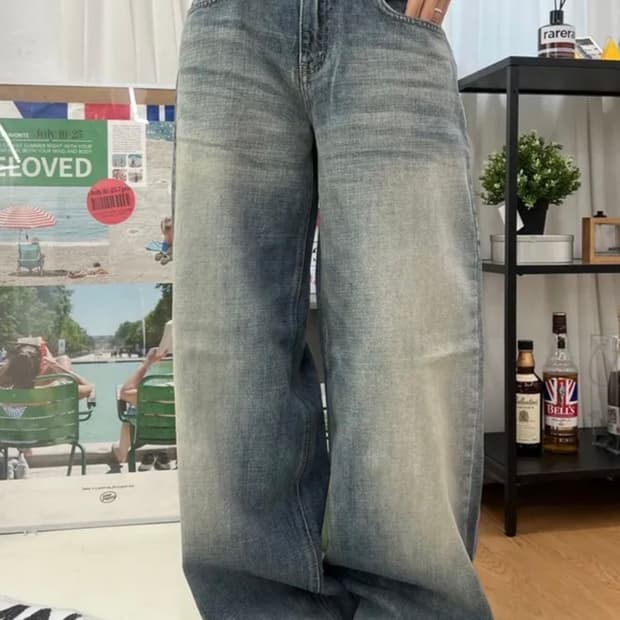 ootj 로우라이즈 와이드팬츠