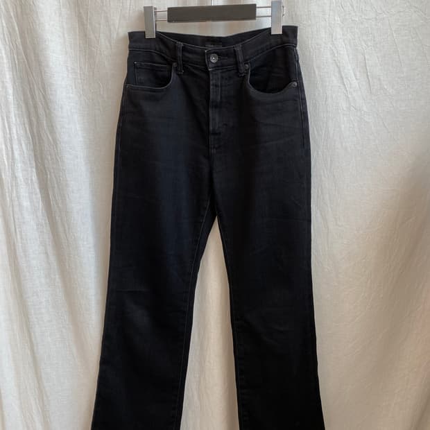 UNIQLO 블랙 데님팬츠(25-26)