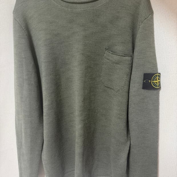 정품) 스톤아일랜드 포켓 니트