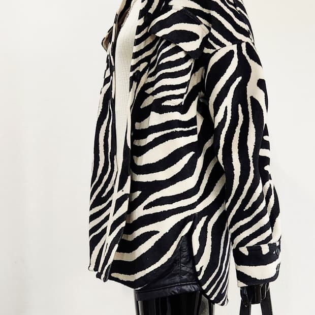 지브라 셔츠형 자켓 