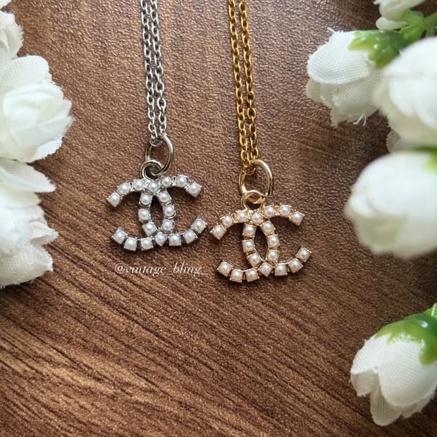 샤넬 쁘띠CC 펄 목걸이