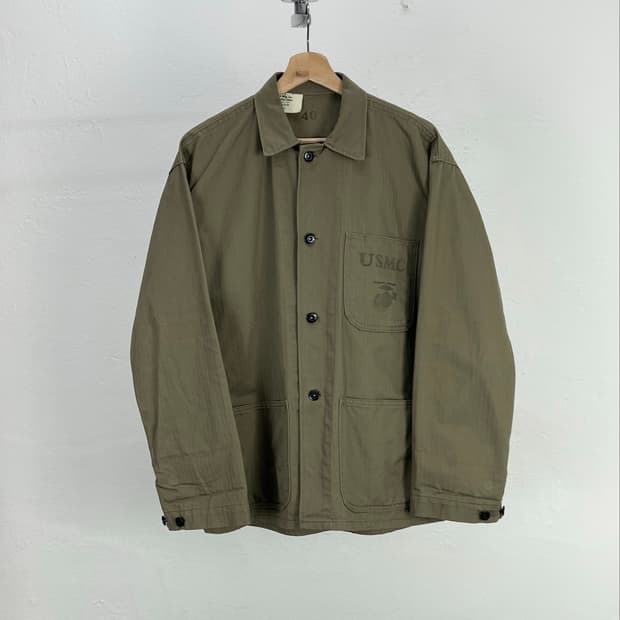 브론슨 카키 usmc 헤링본 워크 자켓