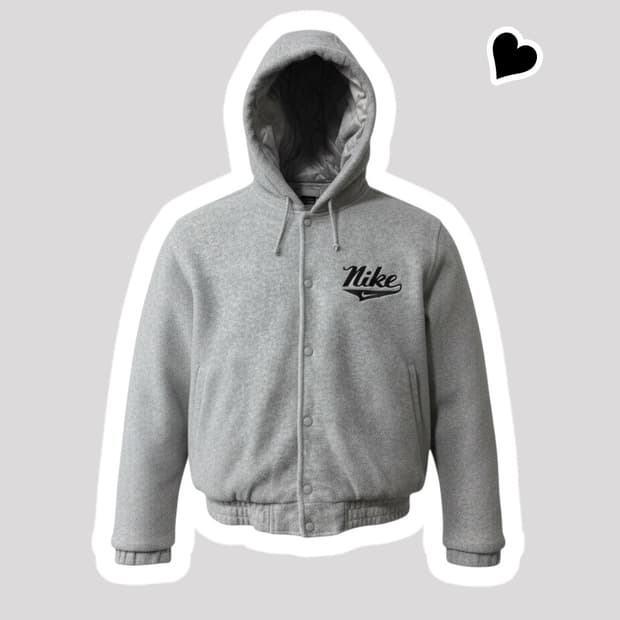 나이키 00s 빅로고 후리스 자켓