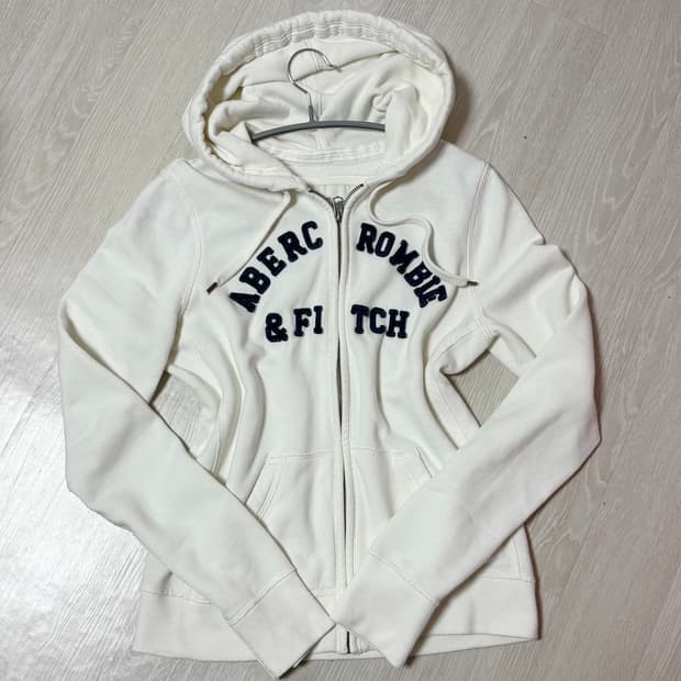 초대장) 아베크롬비 딱붙 후드집업 (아이보리 M)