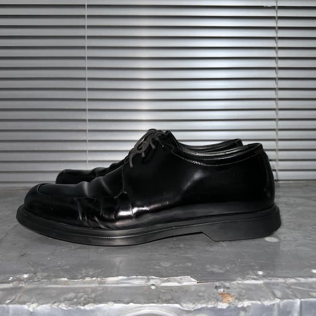 00s 빈티지 블랙 프라다 스포츠 플랫폼 레이스업 슈즈