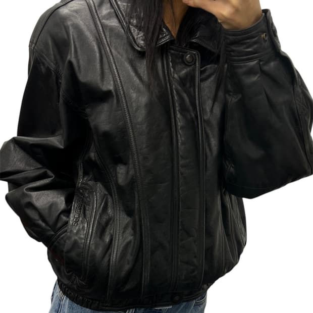 헤일리비버//런던포그 리얼레더 가죽 자켓