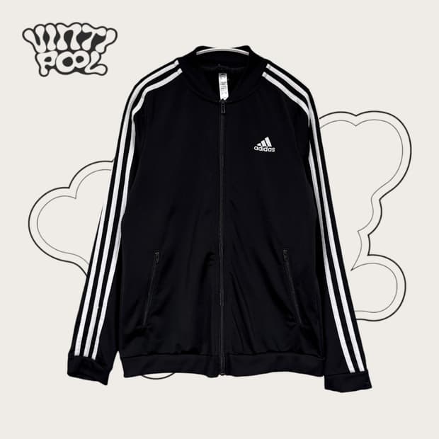 아디다스 삼선져지 트랙자켓 S 블랙 (w)