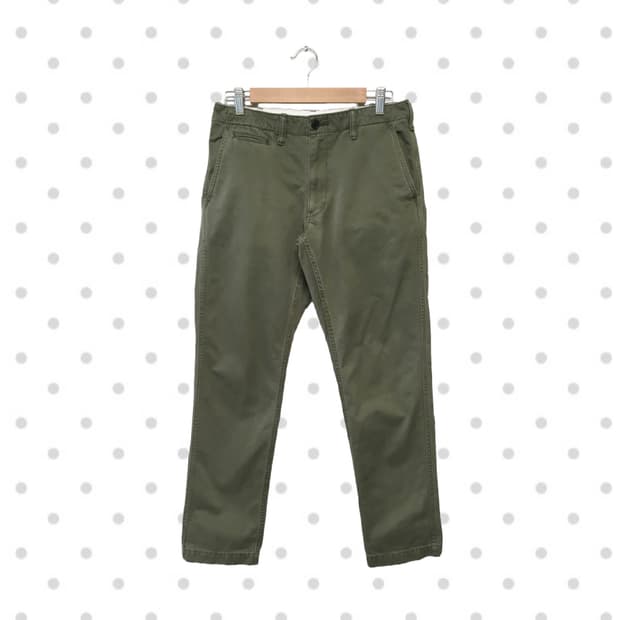 vintage cotton pants olive green