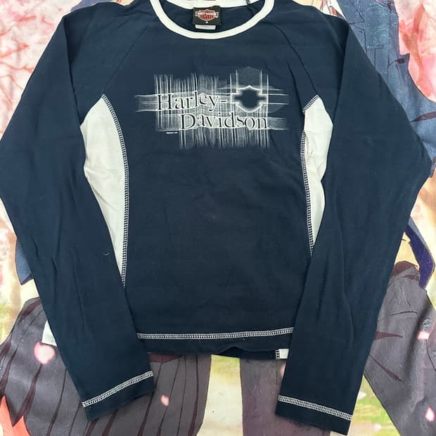 할리 데이비슨 여자 긴팔 쭉티