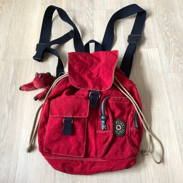 (ONE SIZE) 키플링 KIPLING 복조리 백팩 레드 키플링팩 가방
