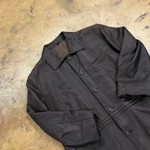 [정품/100] 빈티지 양가죽 코트 b16